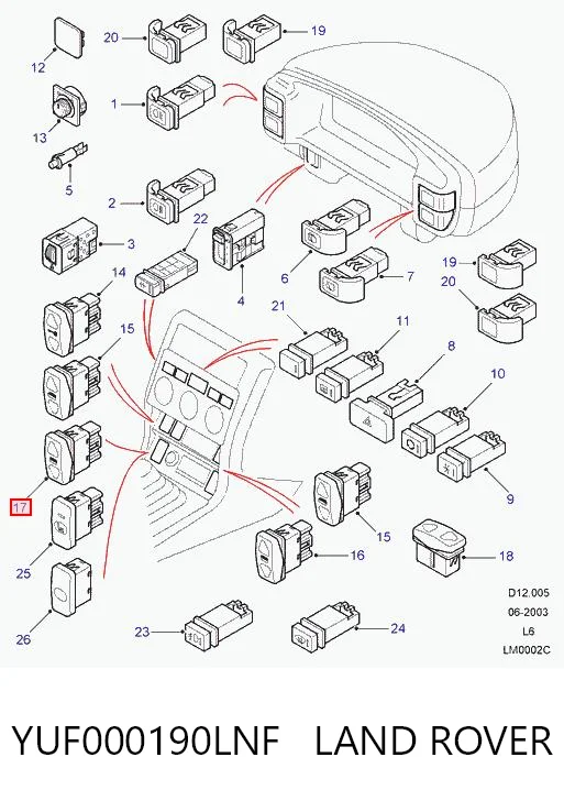 YUF000190LNF Land Rover