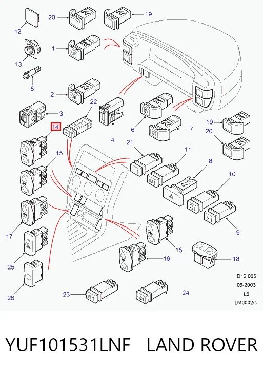 YUF101531LNF Land Rover