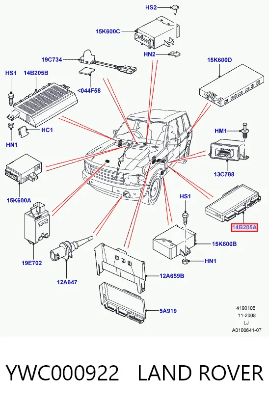 Módulo de confort para Land Rover Range Rover III L322