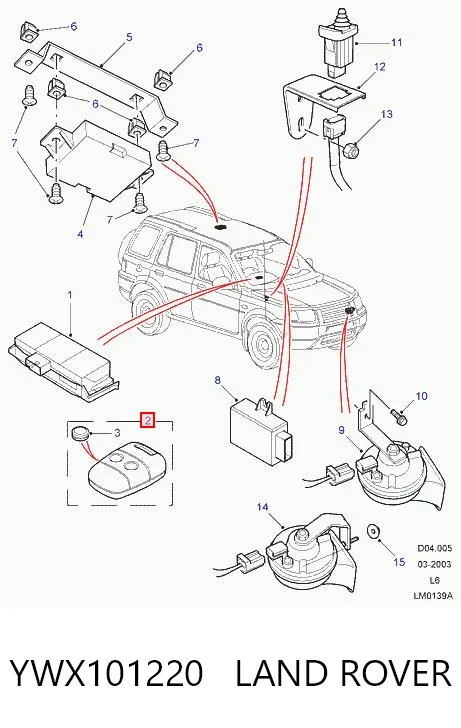 YWX101220 LAND ROVER