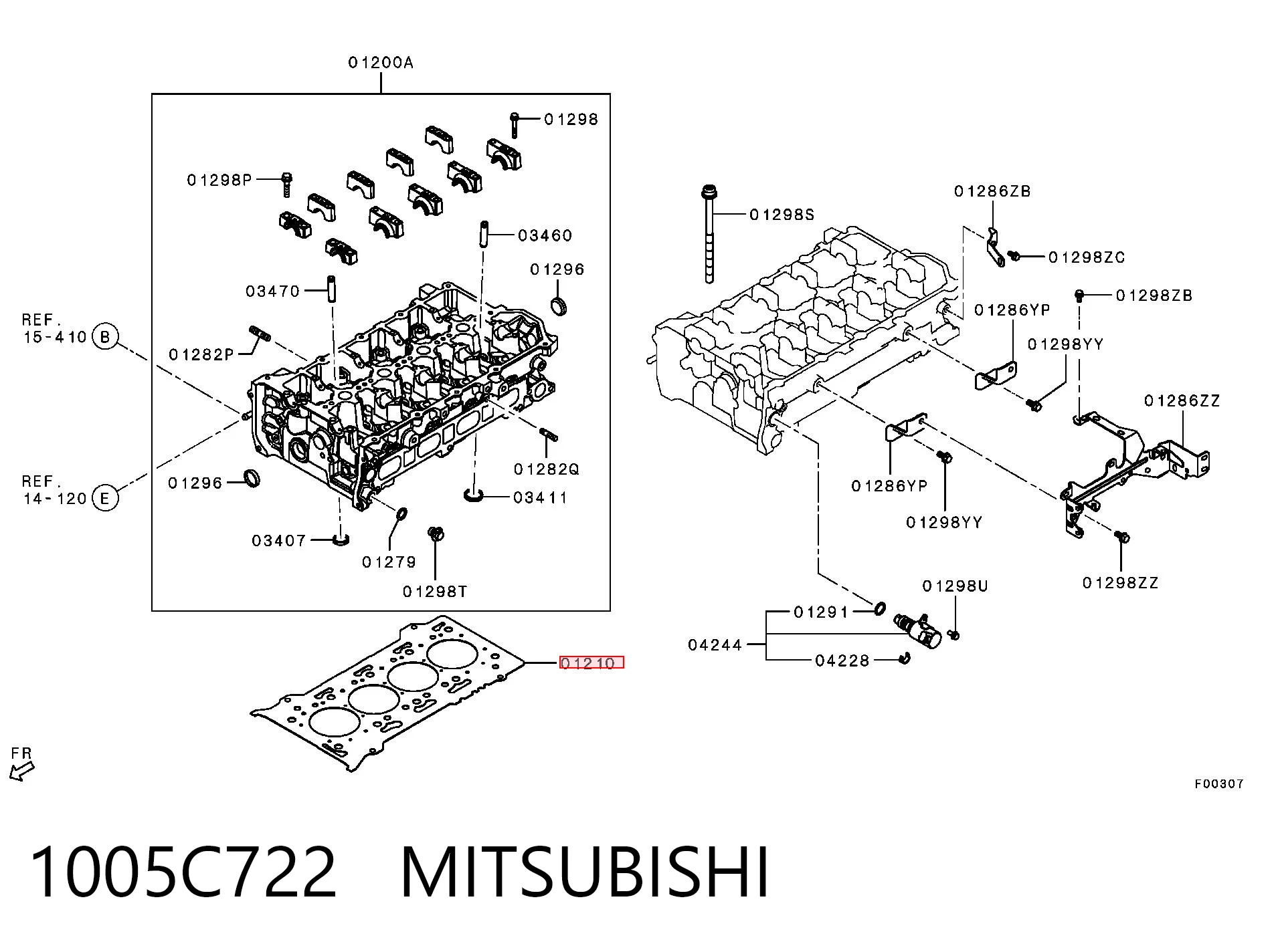 Comprar Junta de culata Mitsubishi Eclipse  GK, GL a bajo precio
