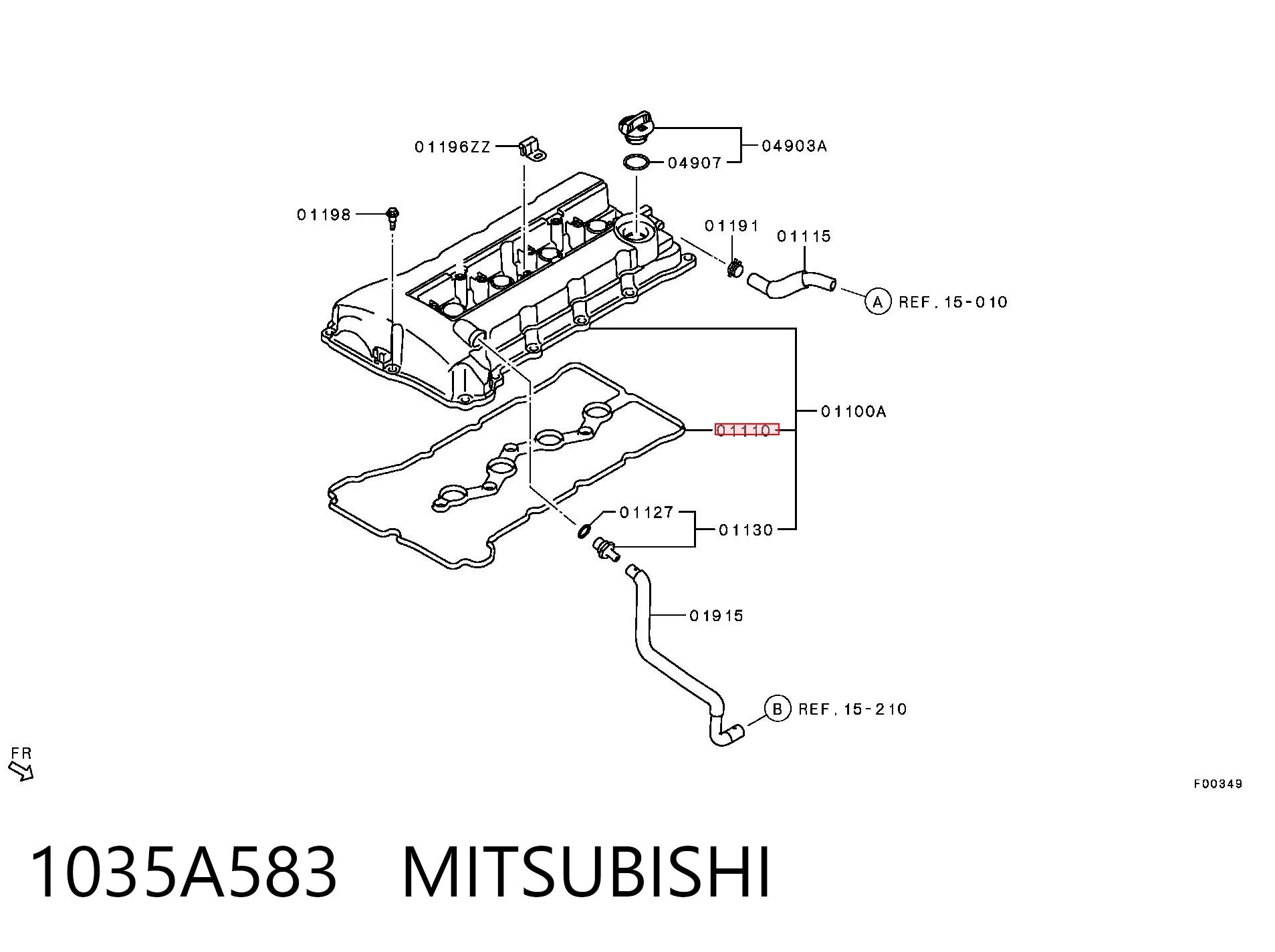 1035A583 Mitsubishi Junta de balancínes