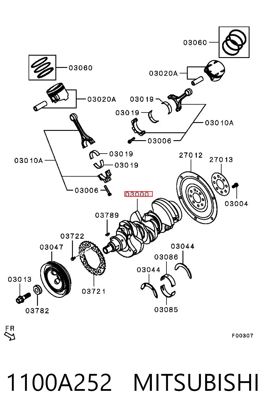 Comprar Cigüeñal Mitsubishi Outlander II CWW a bajo precio