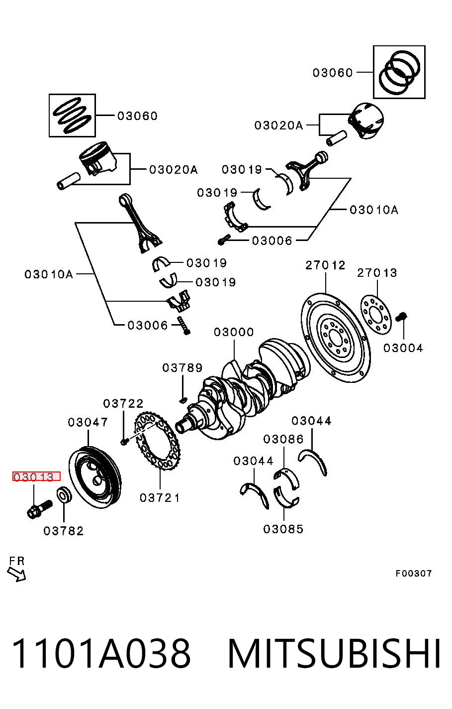 1101A038 Mitsubishi