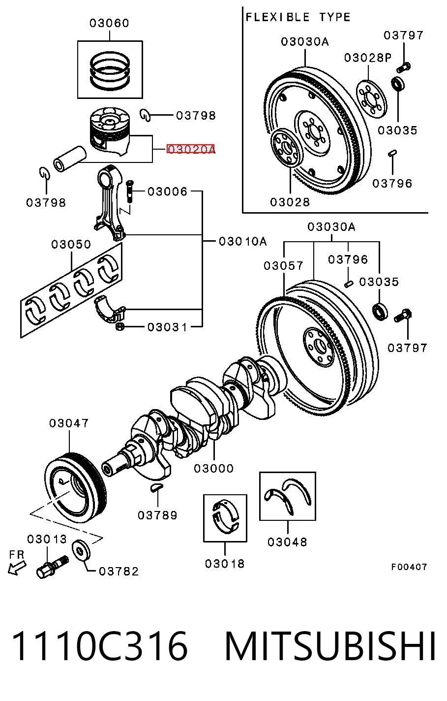 1110C316 Mitsubishi