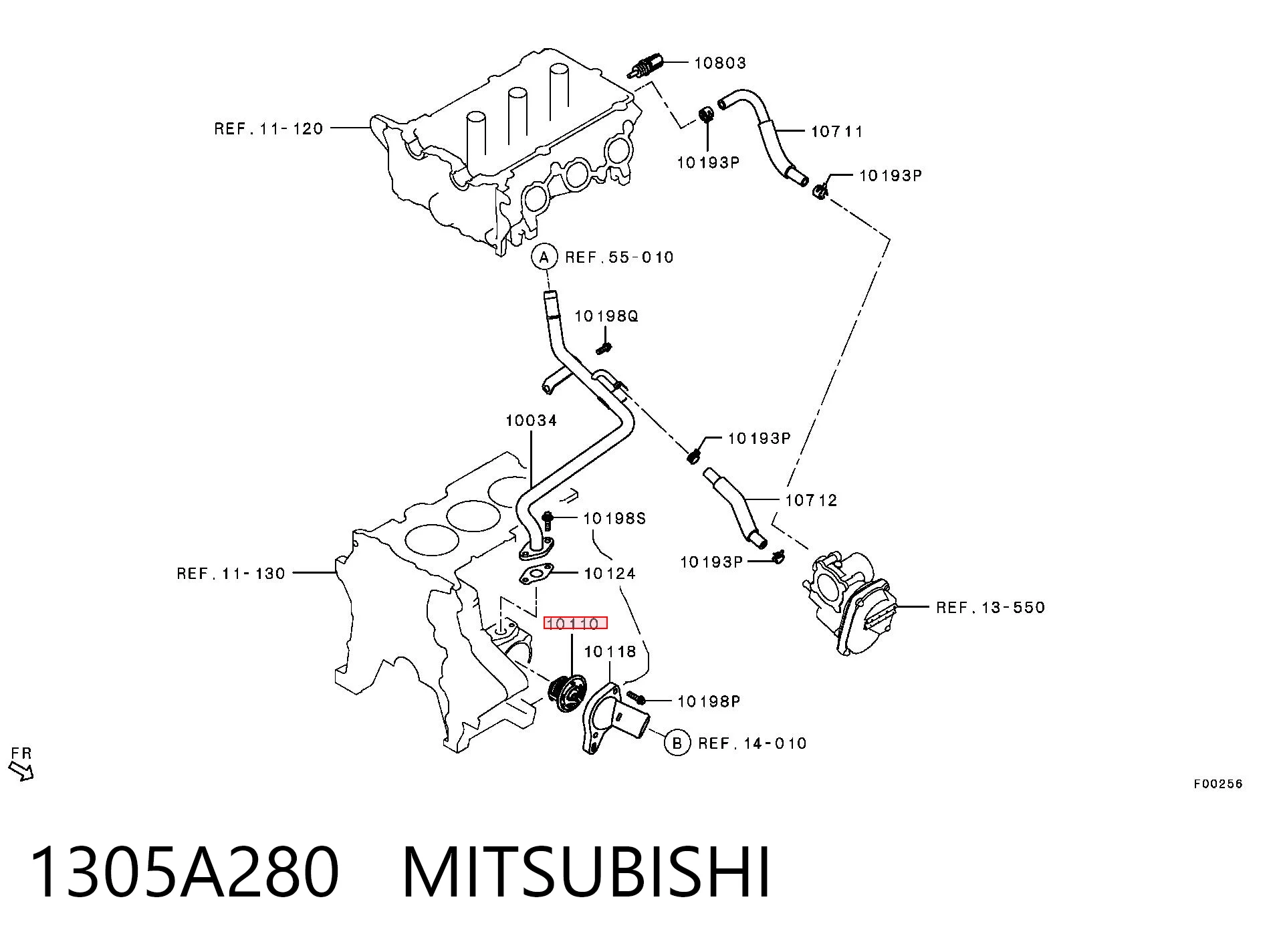 1305A280 Mitsubishi Termostato de agua