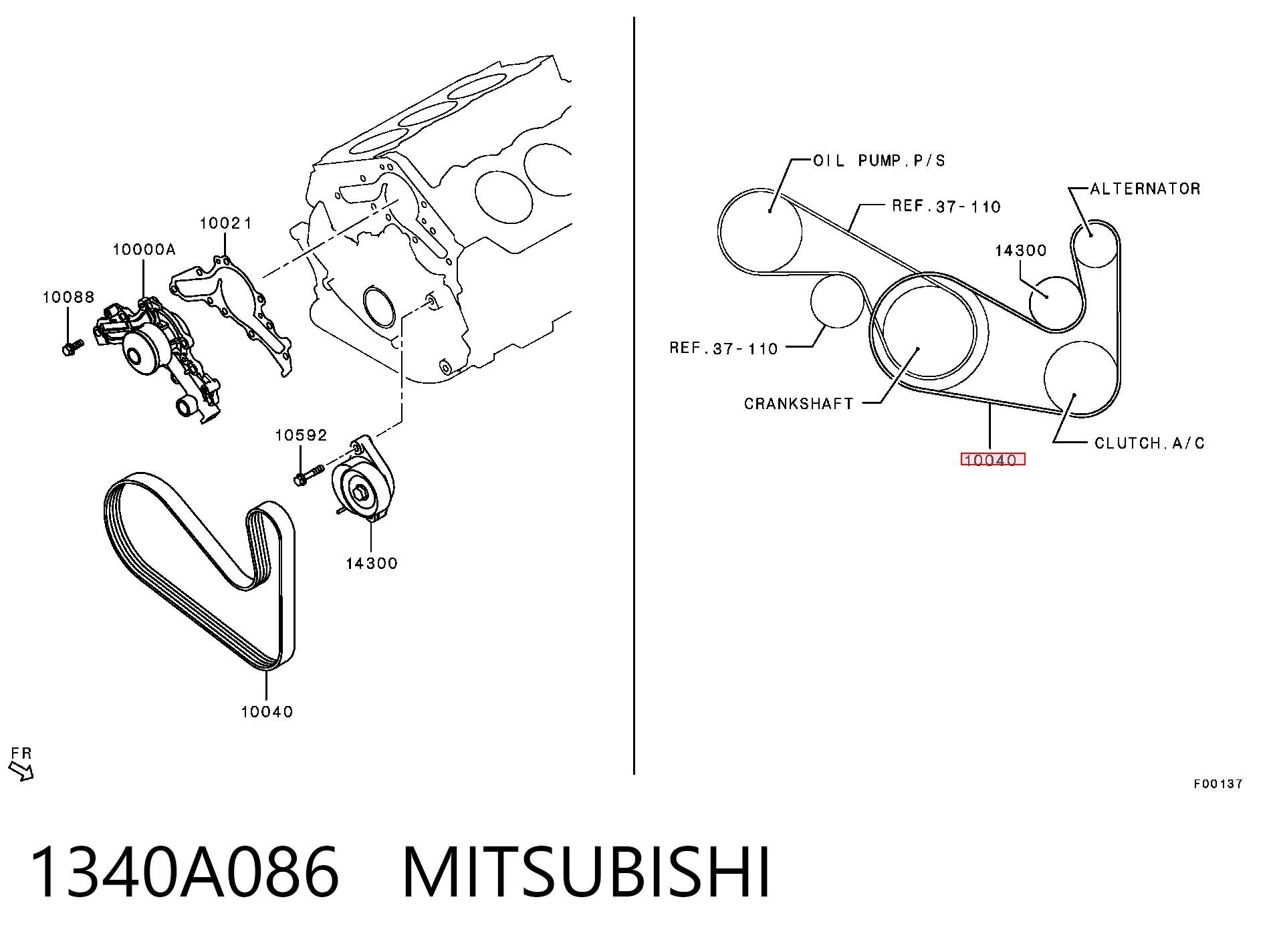 1340A086 Mitsubishi