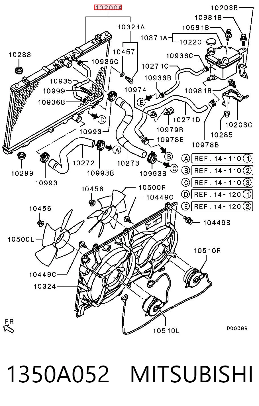 1350A052 Mitsubishi