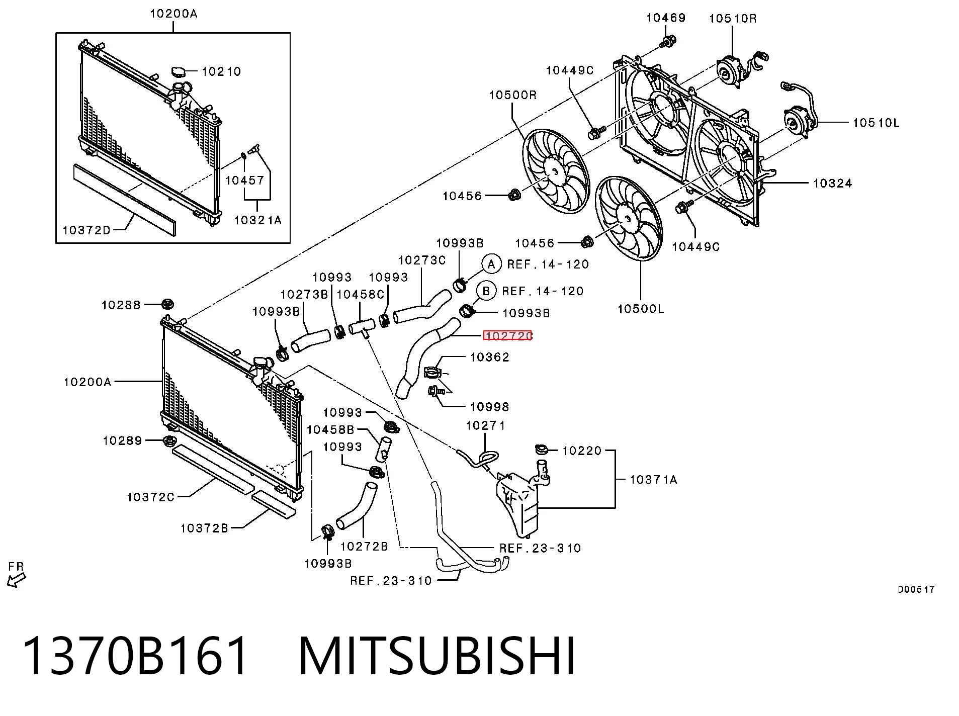 1370B161 Mitsubishi