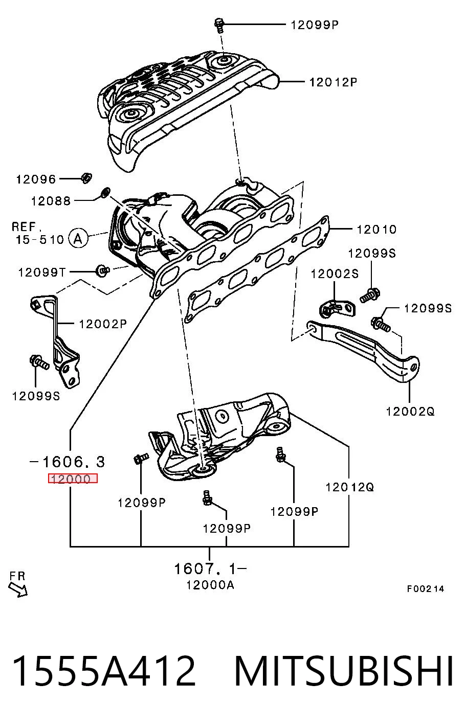 Comprar Colector de escape Mitsubishi Outlander III GF, GG a bajo precio