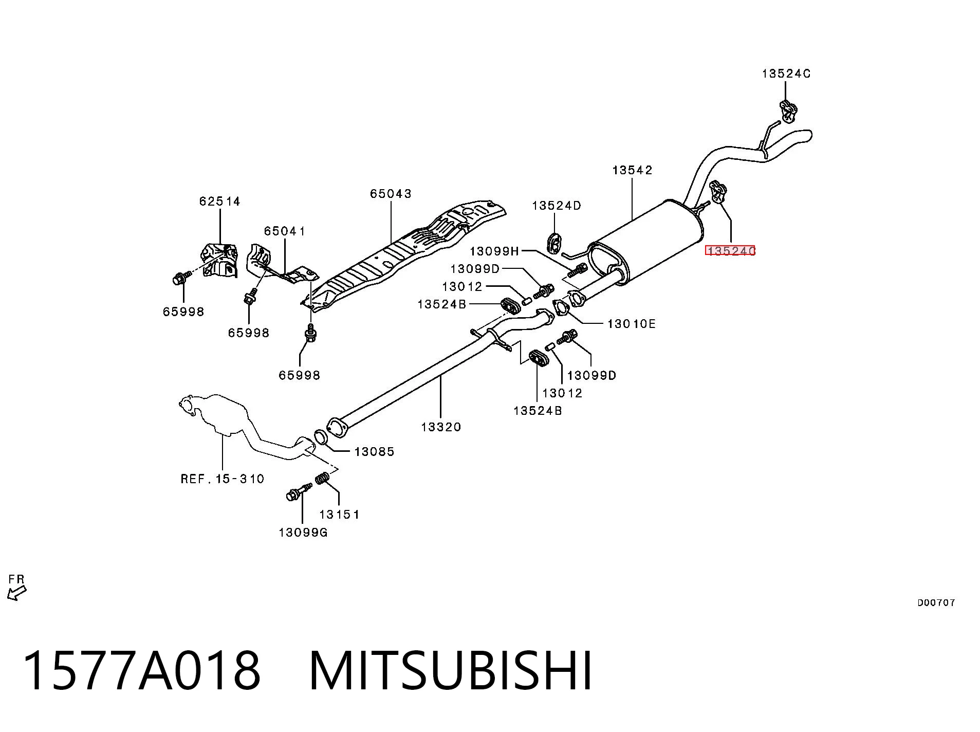 1577A018 Mitsubishi 