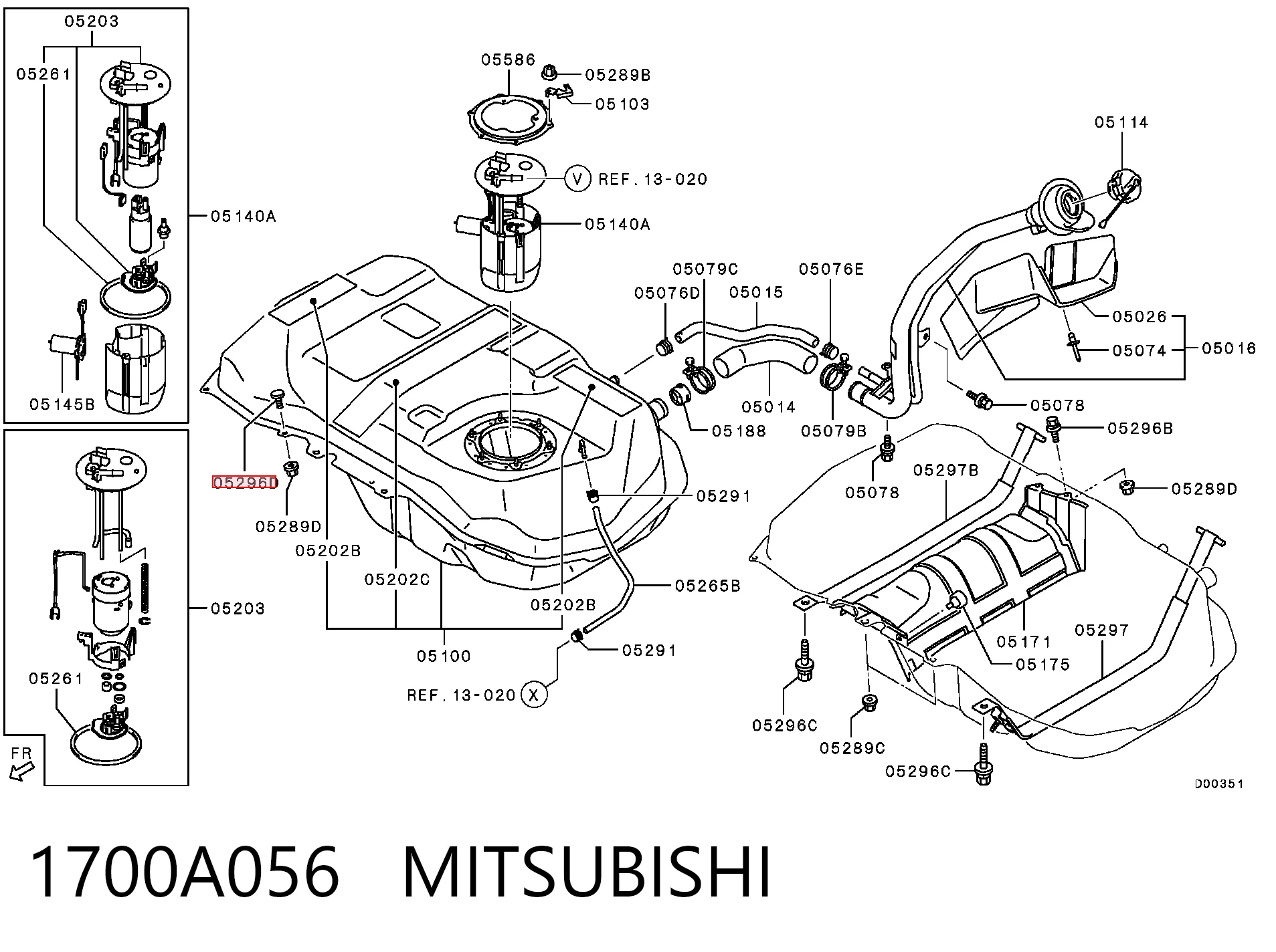 1700A056 Mitsubishi