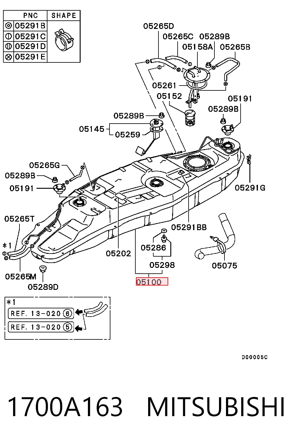 1700A163 Mitsubishi