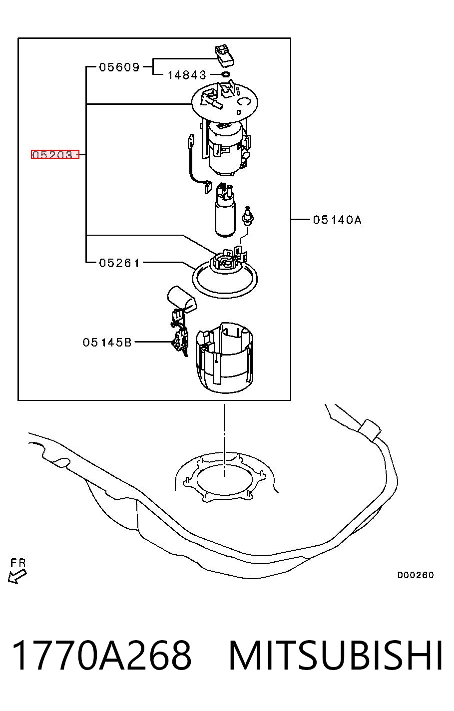 Comprar 1770A268 Chrysler Filtro diesel