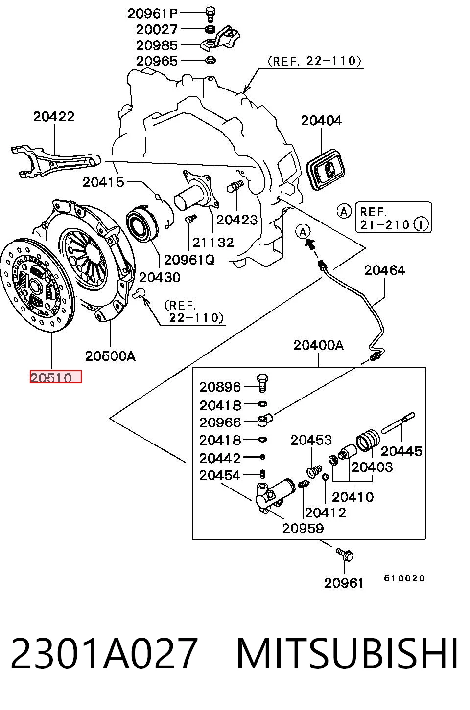 2301A027 Mitsubishi