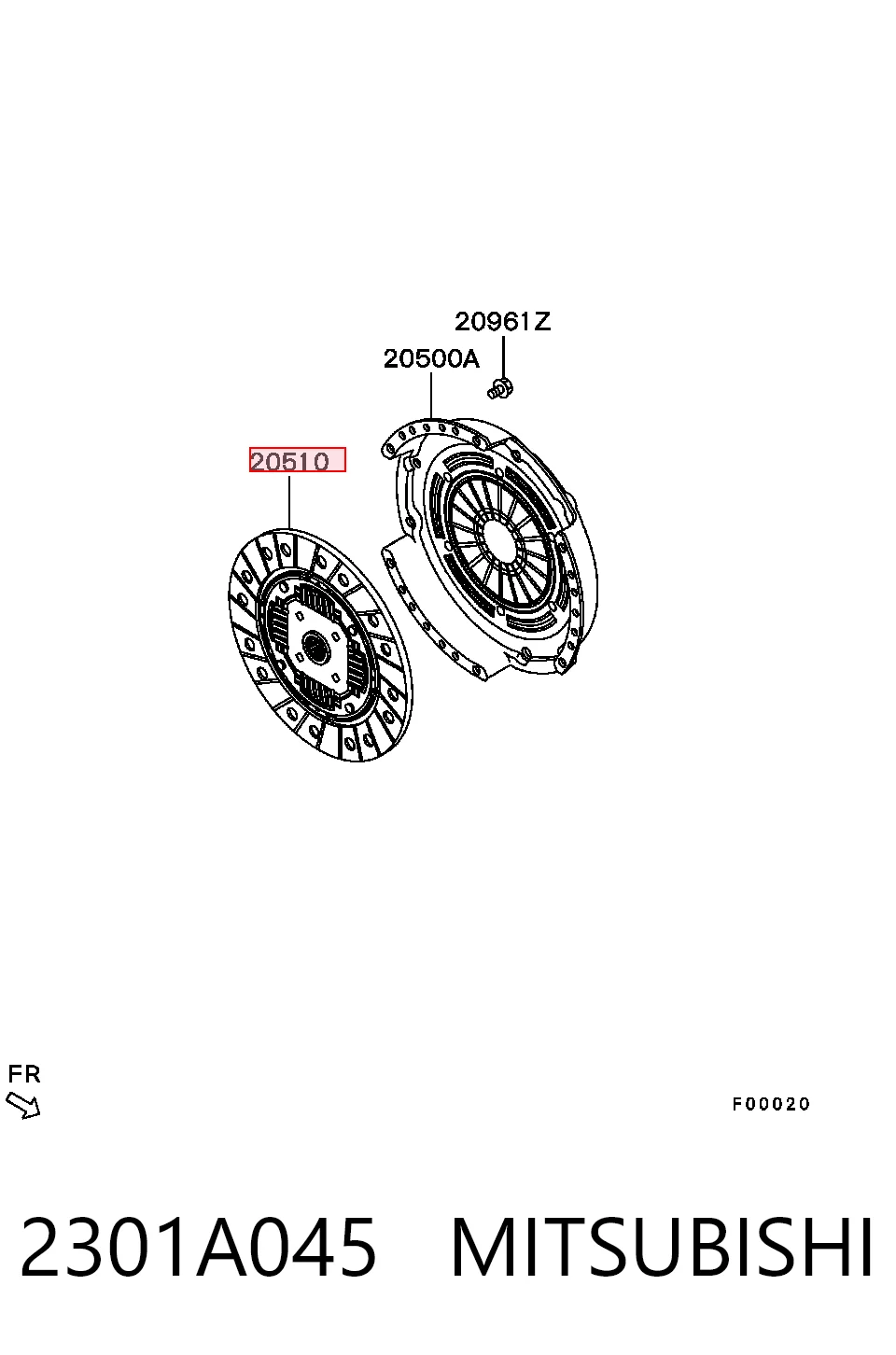 2301A045 Mitsubishi