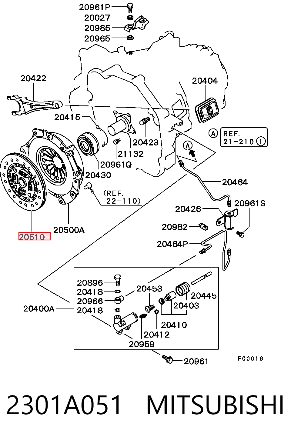 2301A051 Mitsubishi