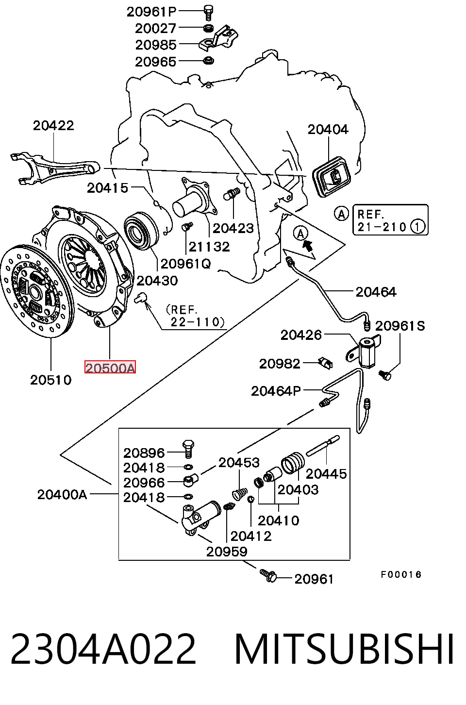 2304A022 Mitsubishi