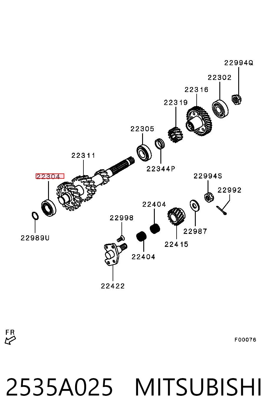 2535A025 Mitsubishi