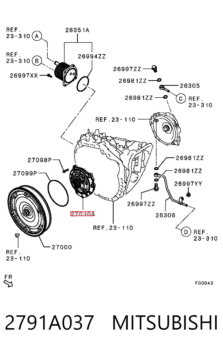 2791A037 Mitsubishi