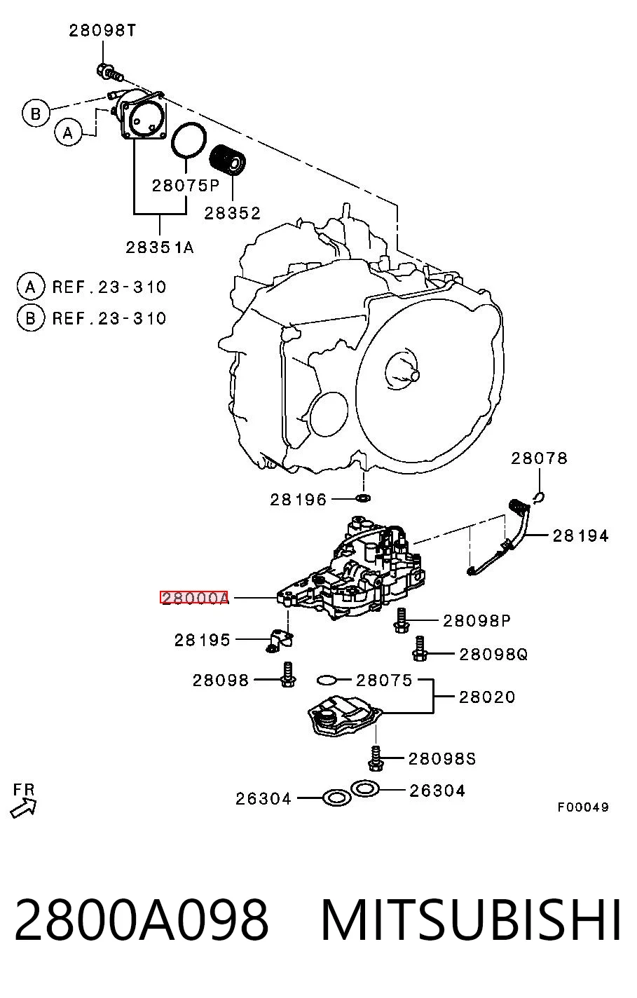 2800A098 Mitsubishi