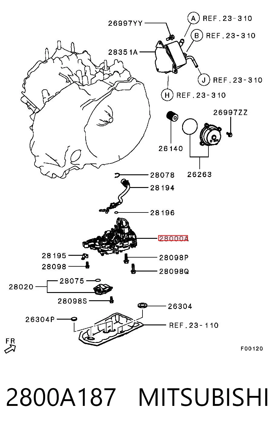 2800A187 Mitsubishi