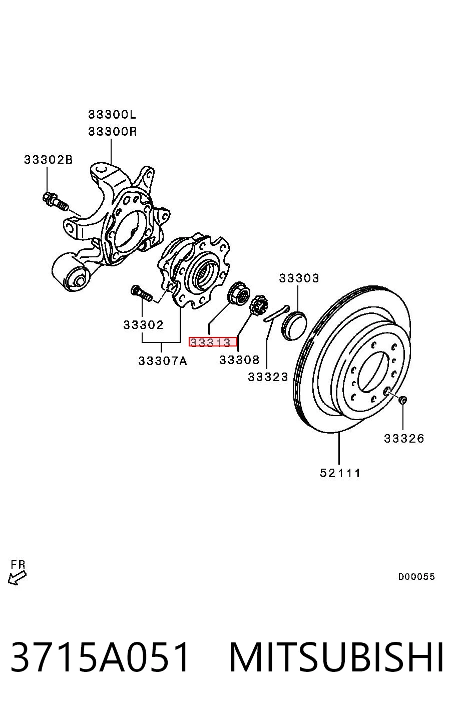 3715A051 Mitsubishi