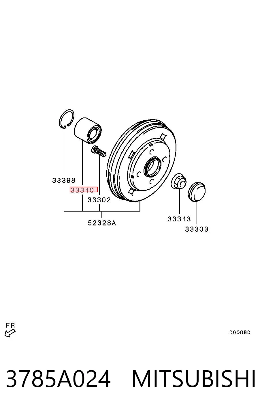 Comprar Cojinete de rueda trasera Mitsubishi Space Star  A0 a bajo precio