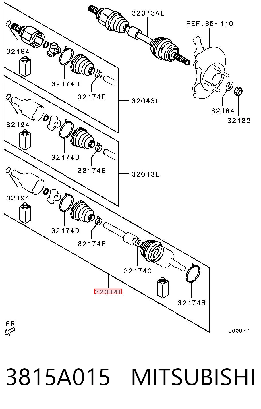 3815A015 Mitsubishi