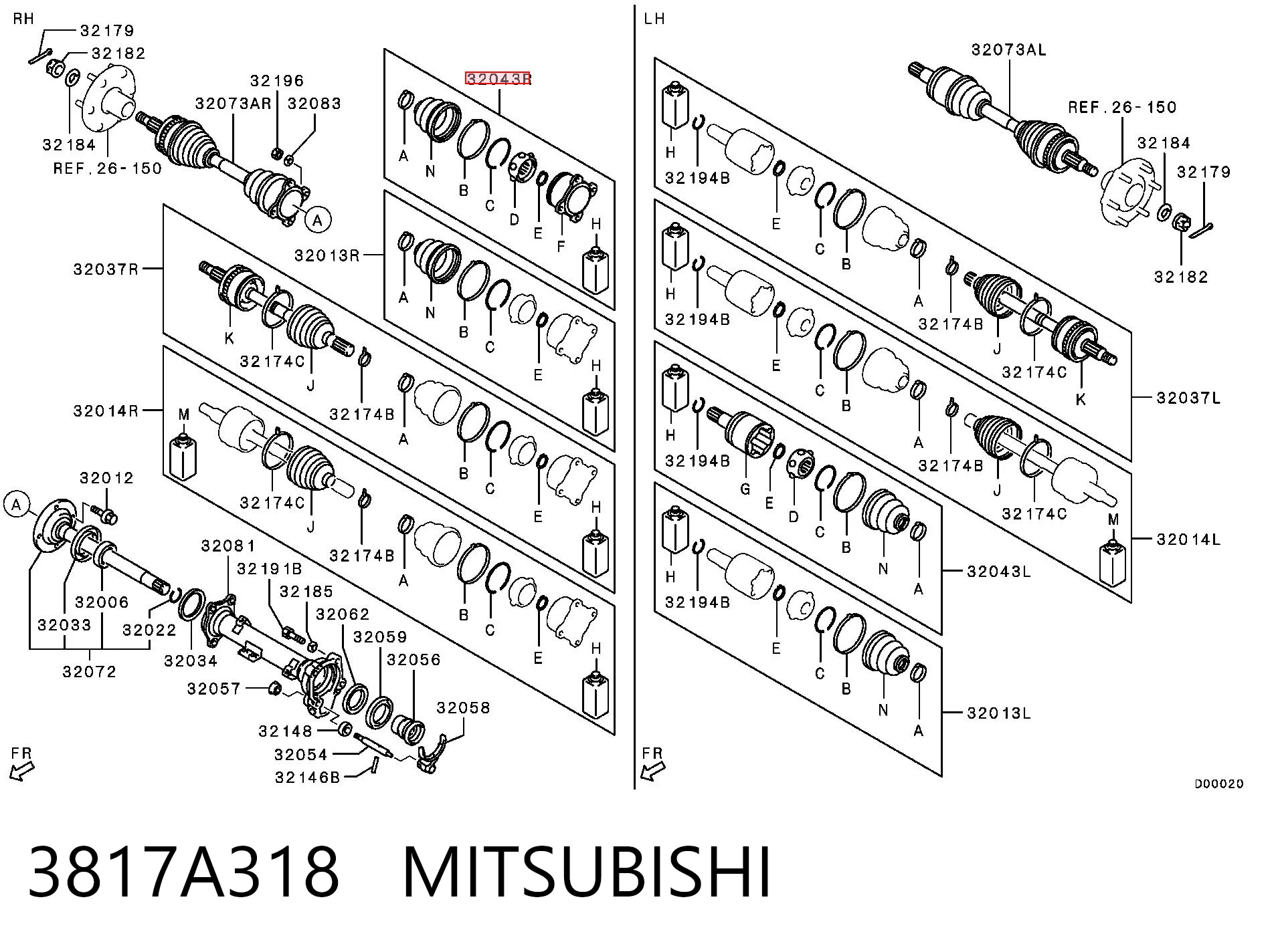 3817A318 Mitsubishi
