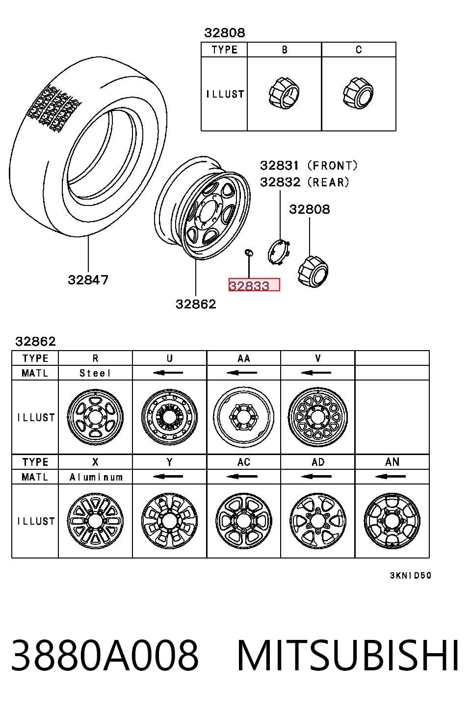 3880A008 Mitsubishi