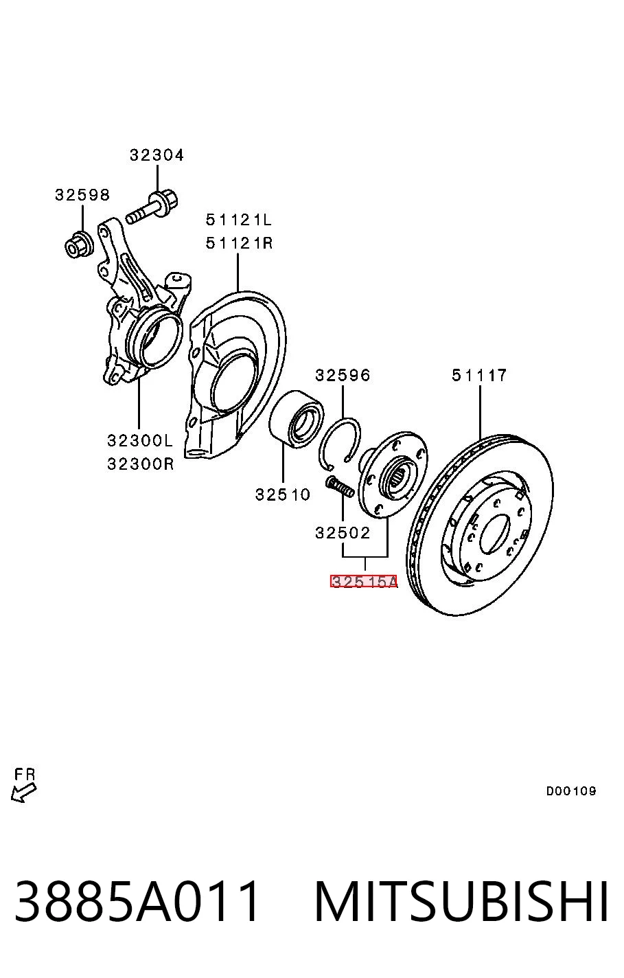 Comprar Buje de rueda delantero Mitsubishi Eclipse CROSS GK, GL