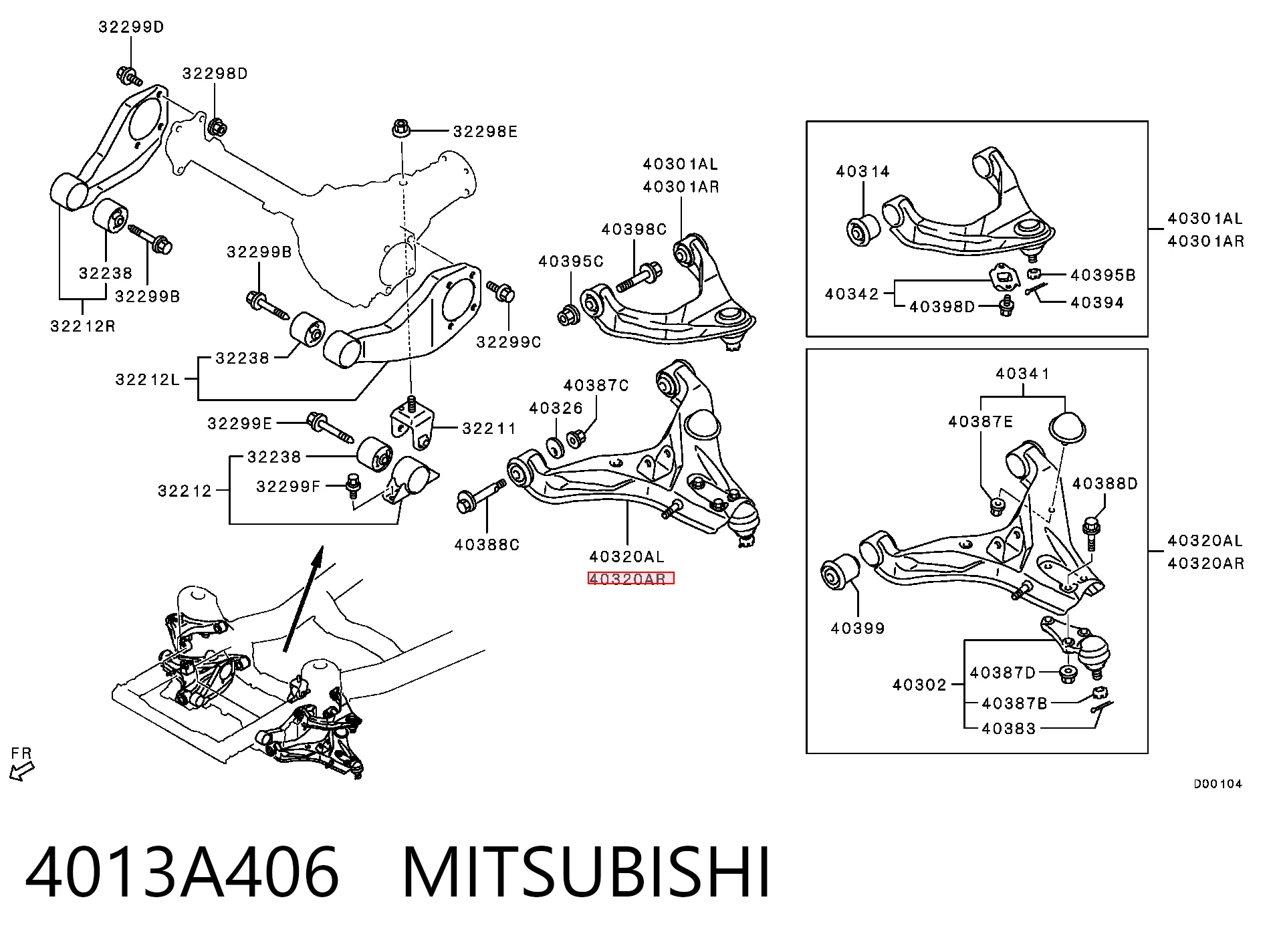 Comprar 6000605884 Chrysler Brazo inferior derecho de la suspensión delantera