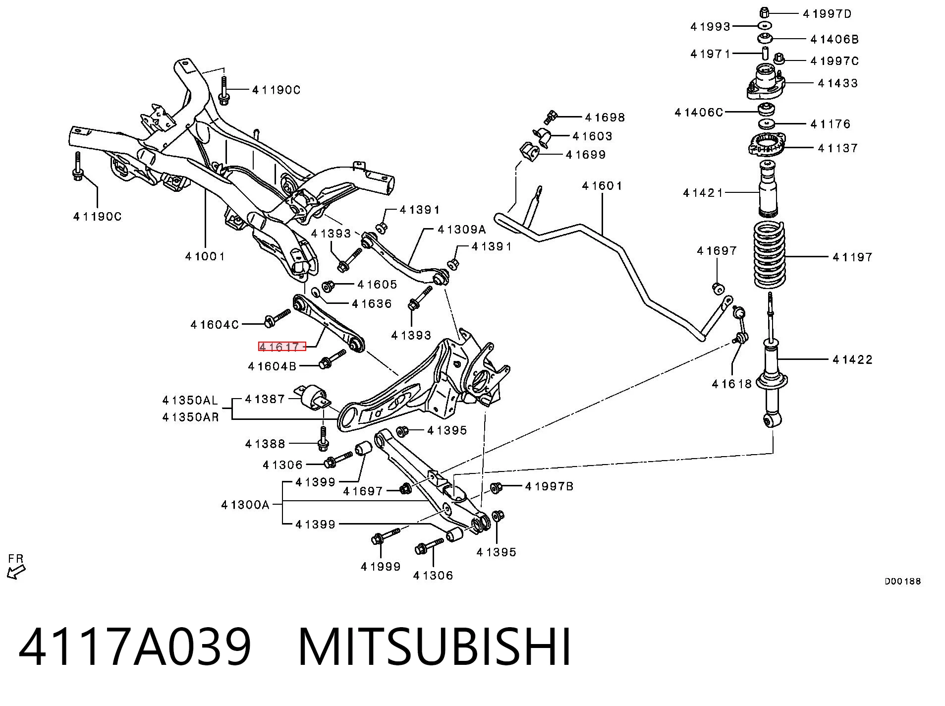 4117A039 Mitsubishi