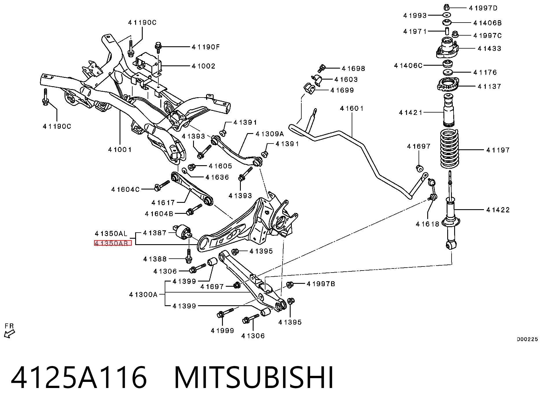 4125A116 Mitsubishi