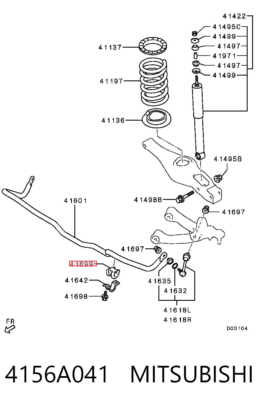 4156A041 Mitsubishi