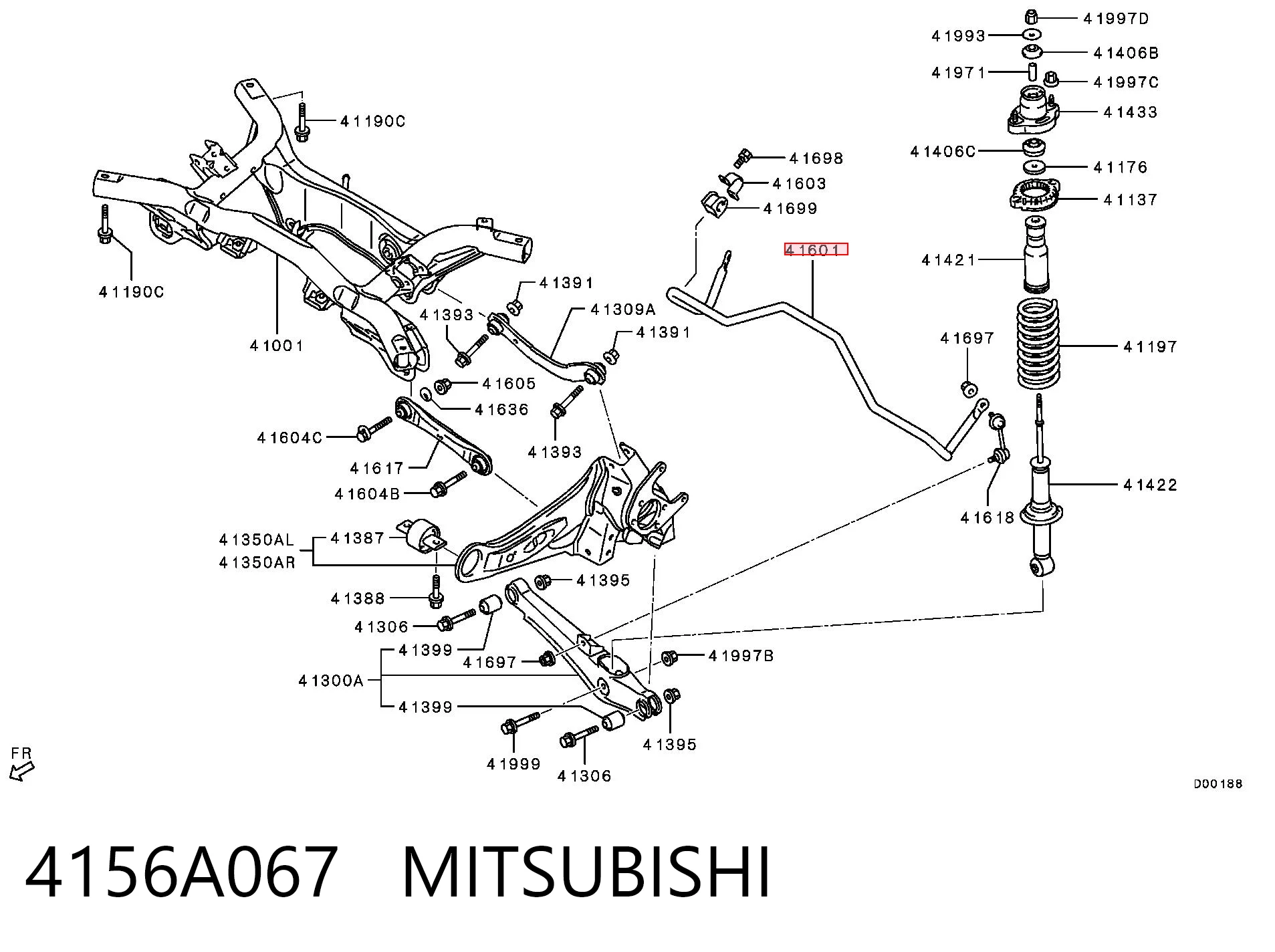4156A067 Mitsubishi