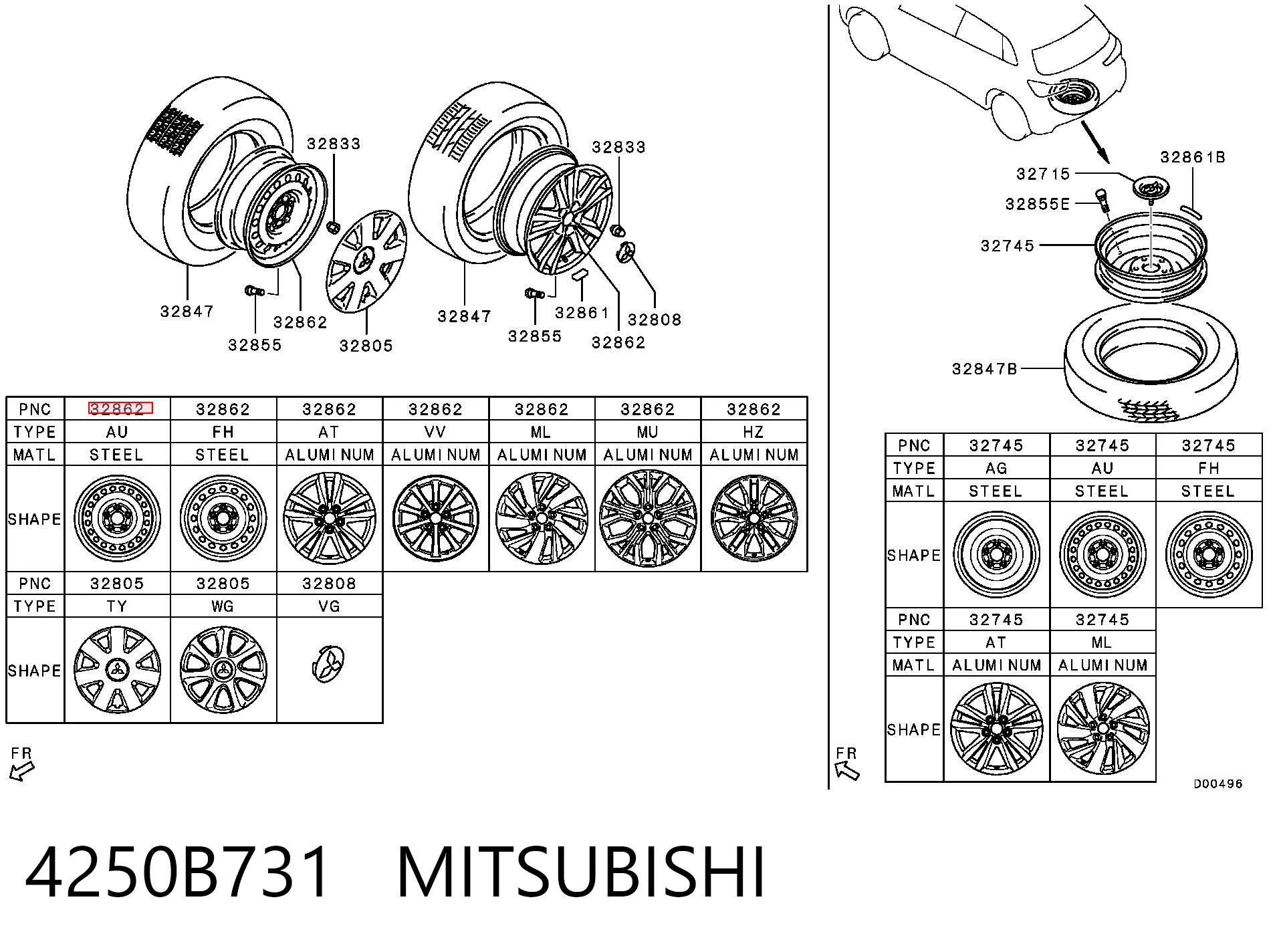 4250B731 Mitsubishi