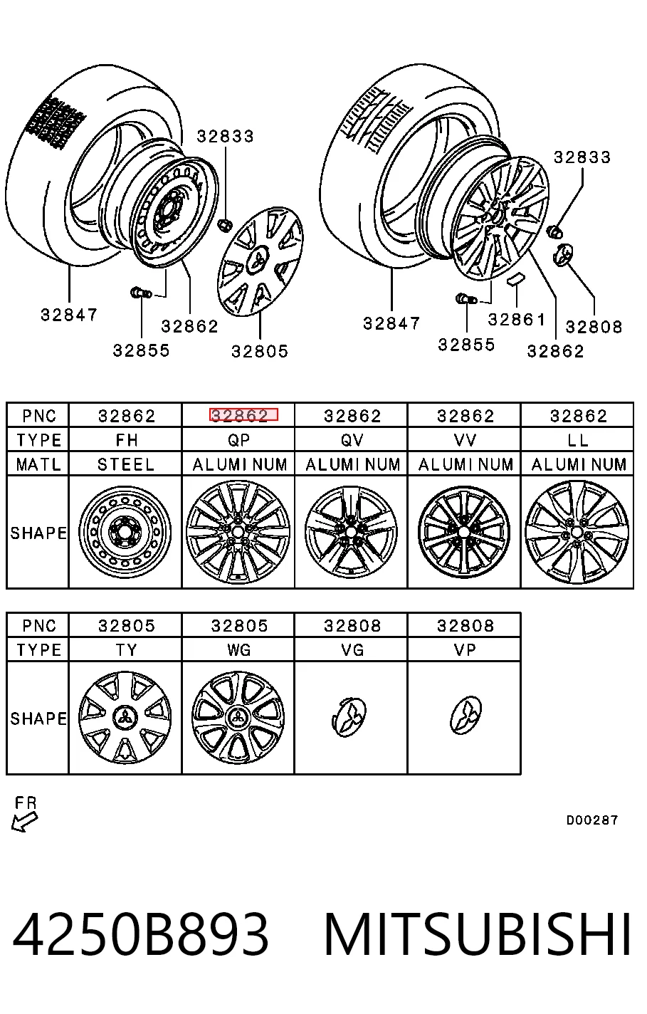4250B893 Mitsubishi