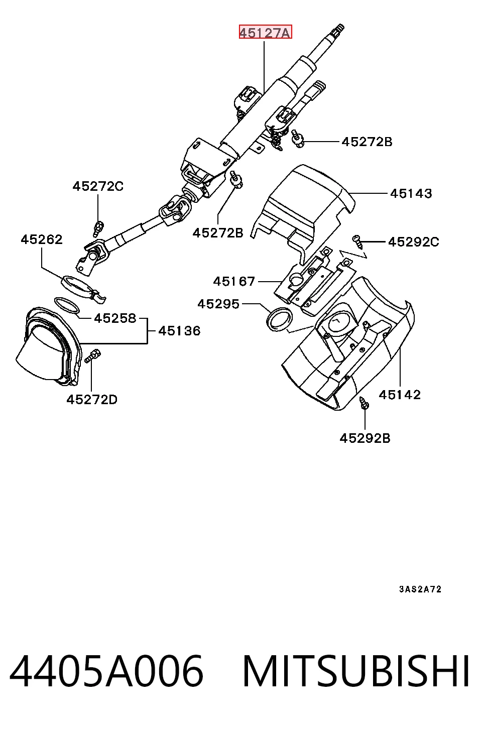Comprar Columna de dirección Mitsubishi Space Star  DG0 a bajo precio