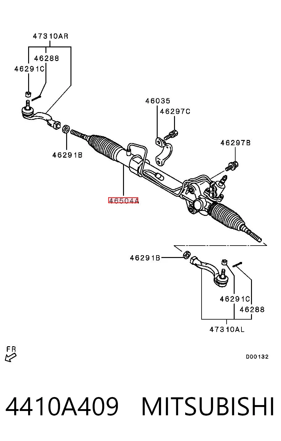Cremallera de dirección HSR0403 Hotaru