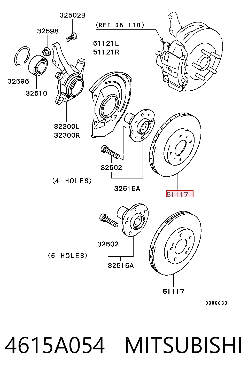 4615A054 Mitsubishi