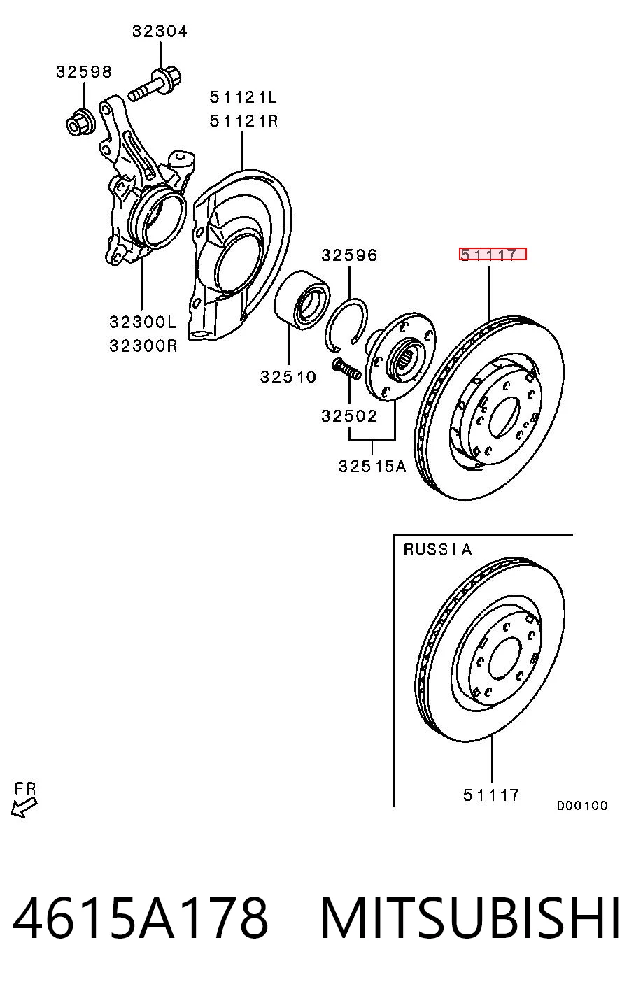 4615A178 Mitsubishi Discos