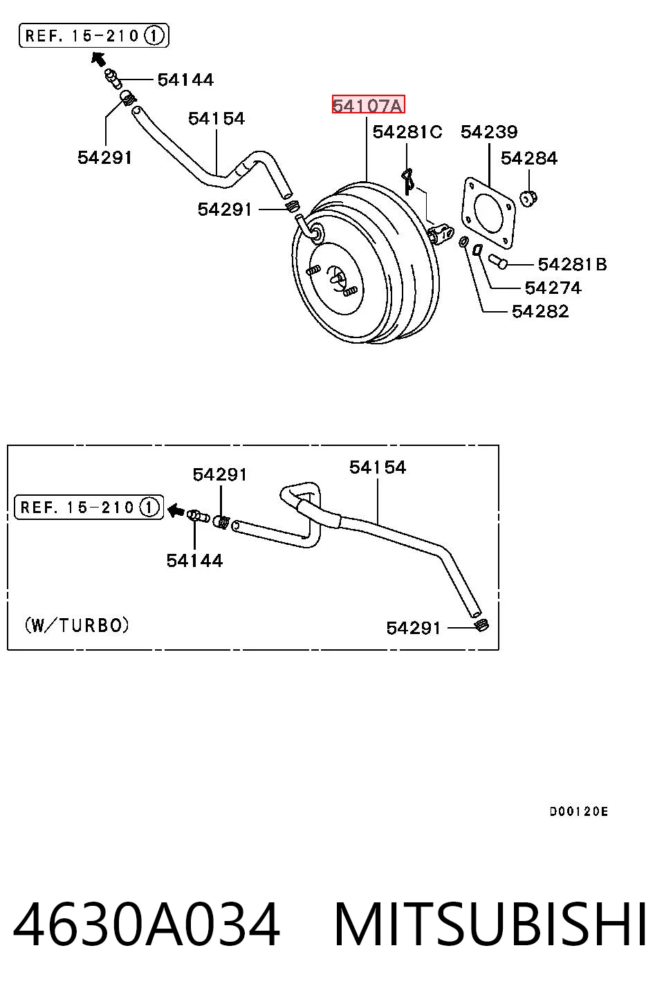 Servofreno para Mitsubishi Outlander I CU