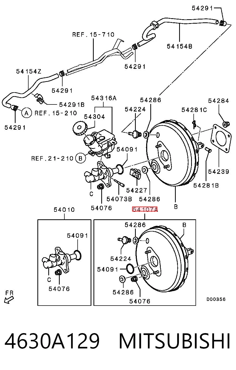 Servofreno para Mitsubishi Lancer X CY_A, CZ_A