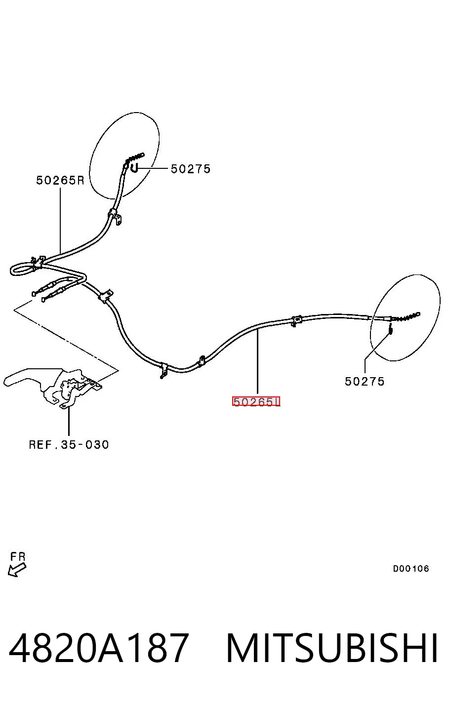 Comprar Cable de freno de mano trasero izquierdo Mitsubishi Pajero SPORT II KH