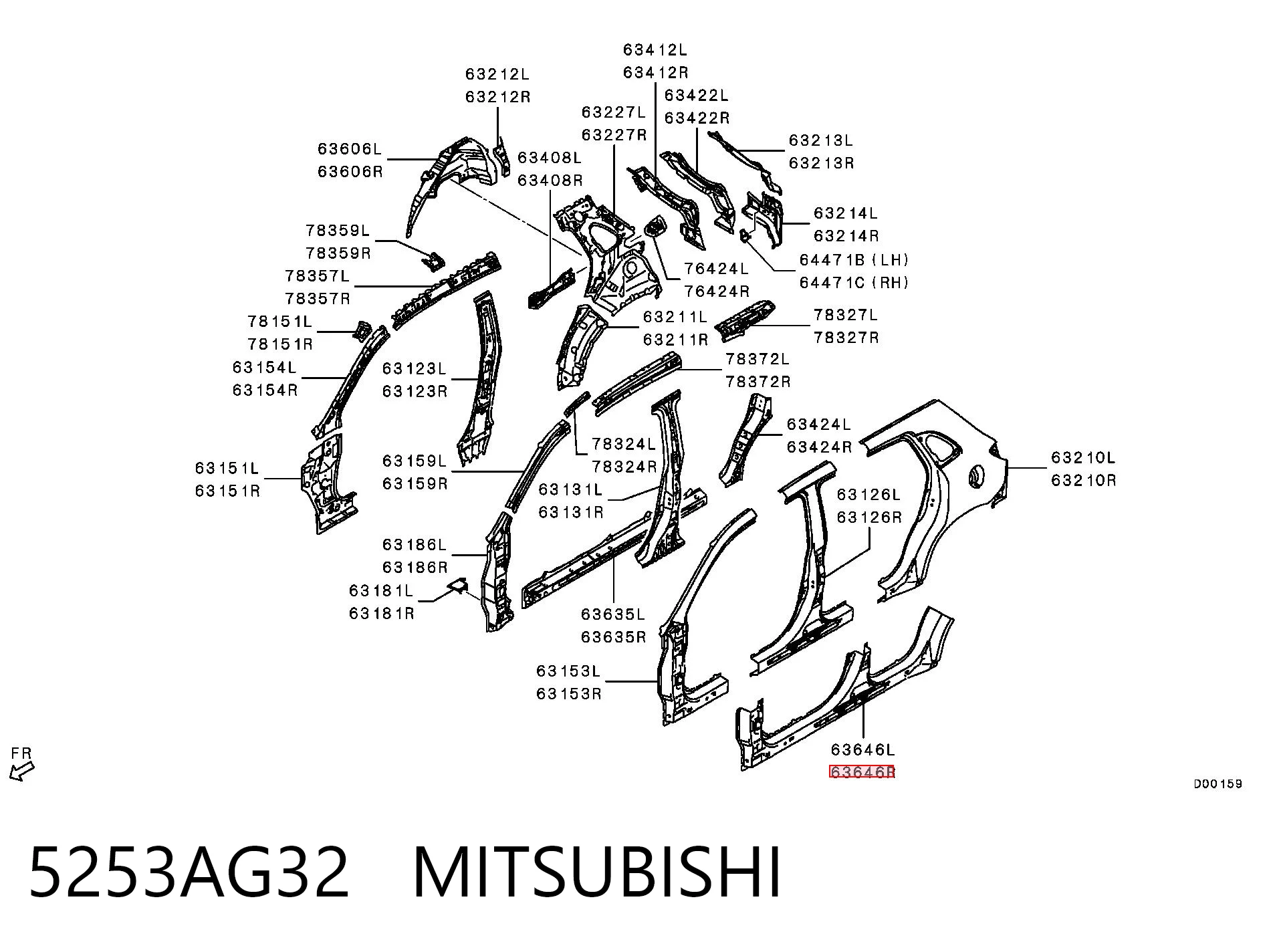 Comprar Umbral exterior derecho Mitsubishi ASX  GA a bajo precio