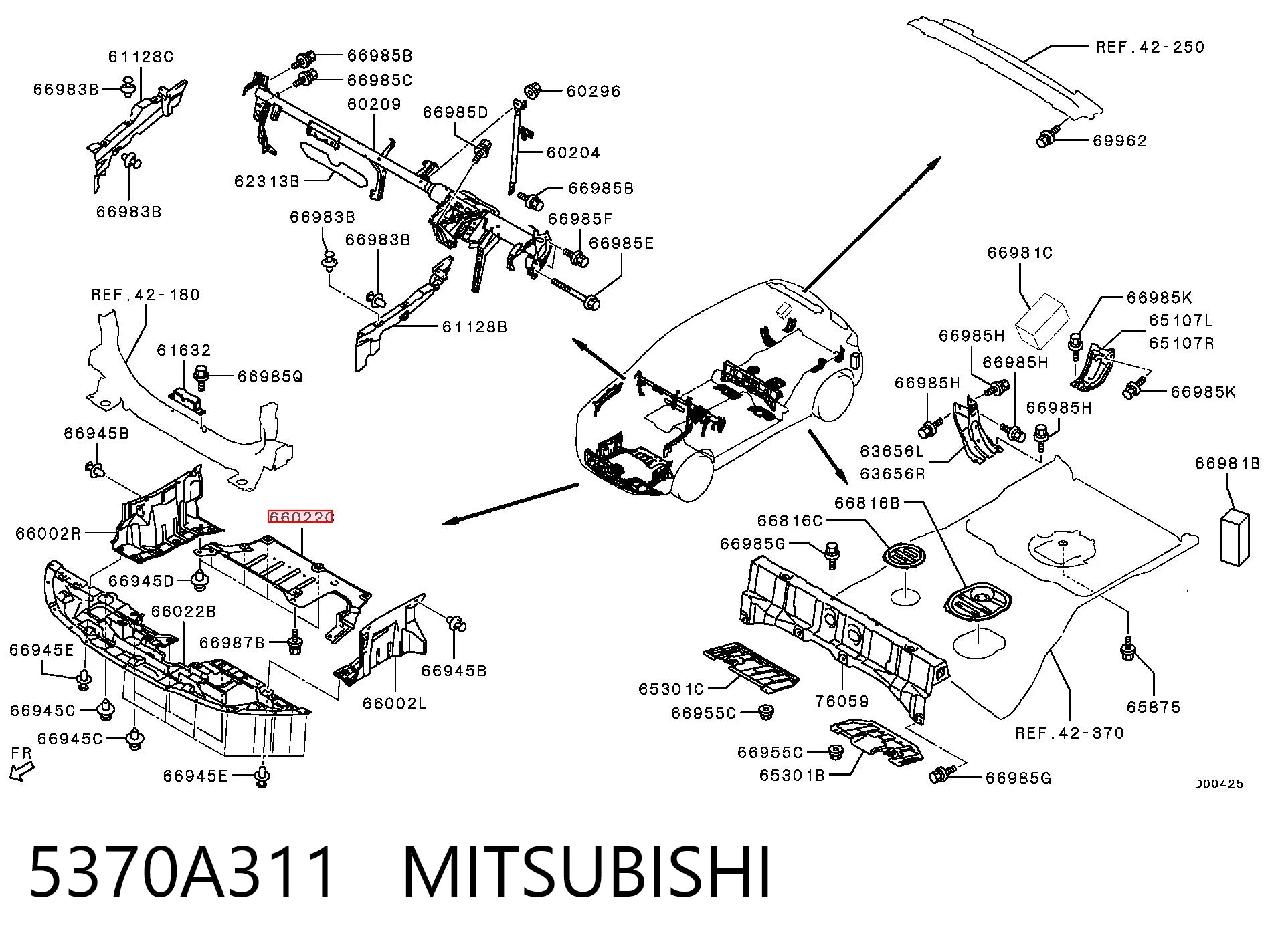 Protección de cárter Mitsubishi ASX SUV (GA) (2010 - 2026) precio, desde 35,69 EUR