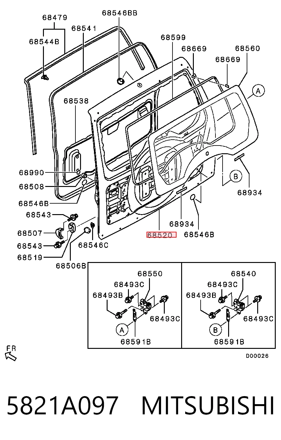 Comprar Puerta trasera del maletero (portón trasero) Mitsubishi Pajero IV V90 a bajo precio