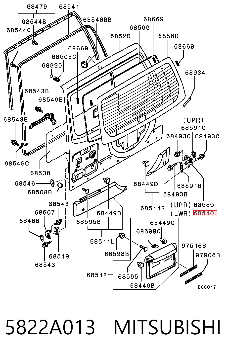 5822A013 Mitsubishi